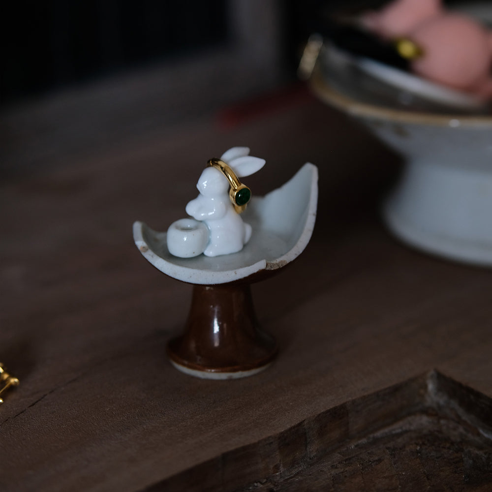 Ceramic Incense Burner, Cute Rabbit Incense Holder, Aromatherapy, Yoga Incense Burner, Small Incense seat