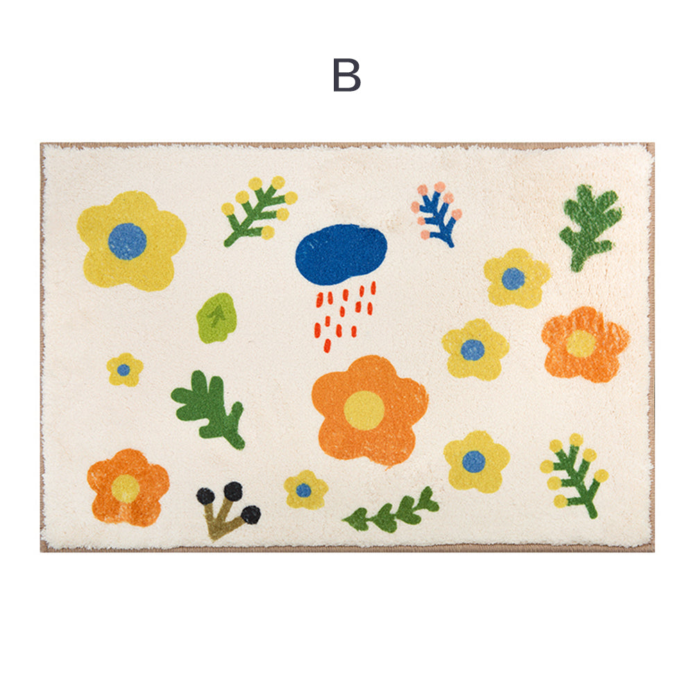 Cute Flowers Bath Mat