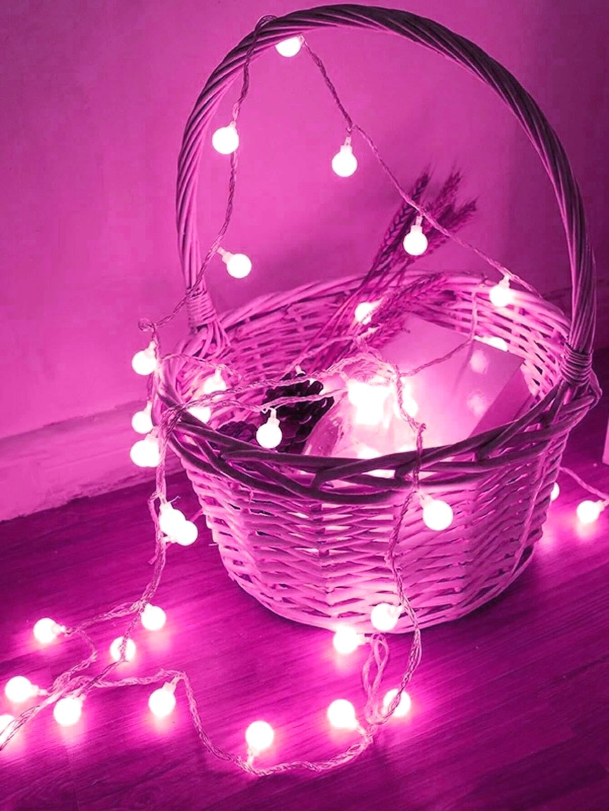7 Color String Light with 40pcs Ball Shaped Bulb 1pc - Novelty Lighting
