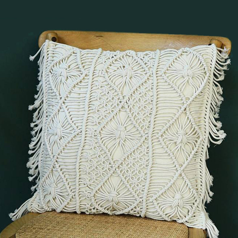 Handmade Woven Pillowcase, Pillow Cover for Home
