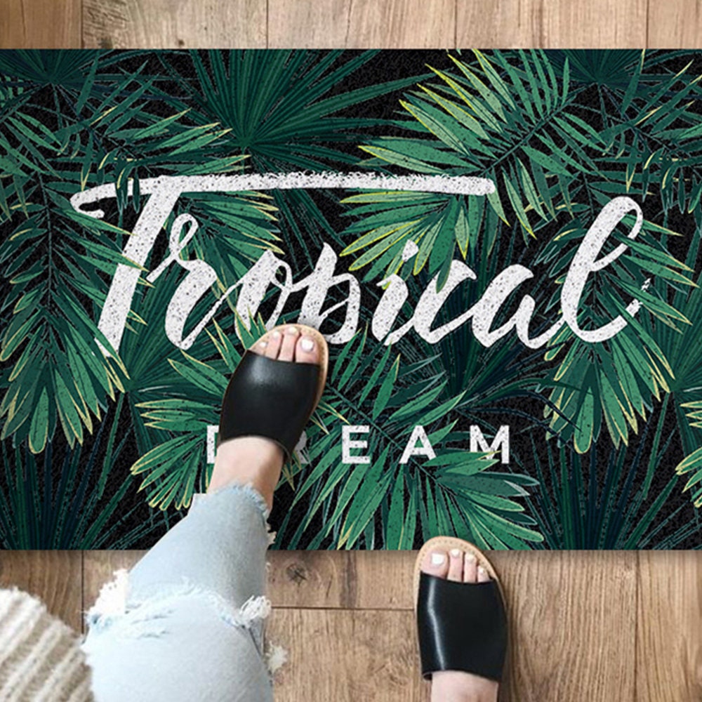 Green Tropical Dream PVC Entrance Mat