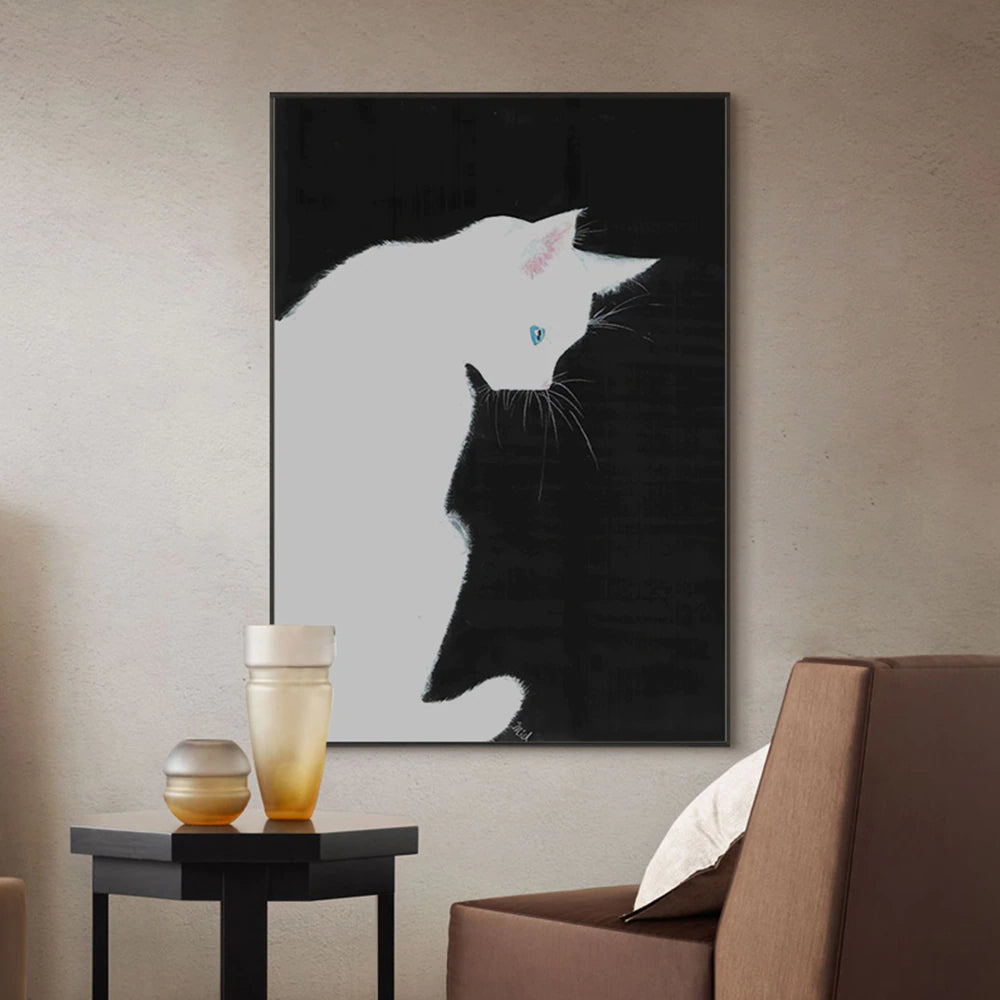 Black & White Cat Poster
