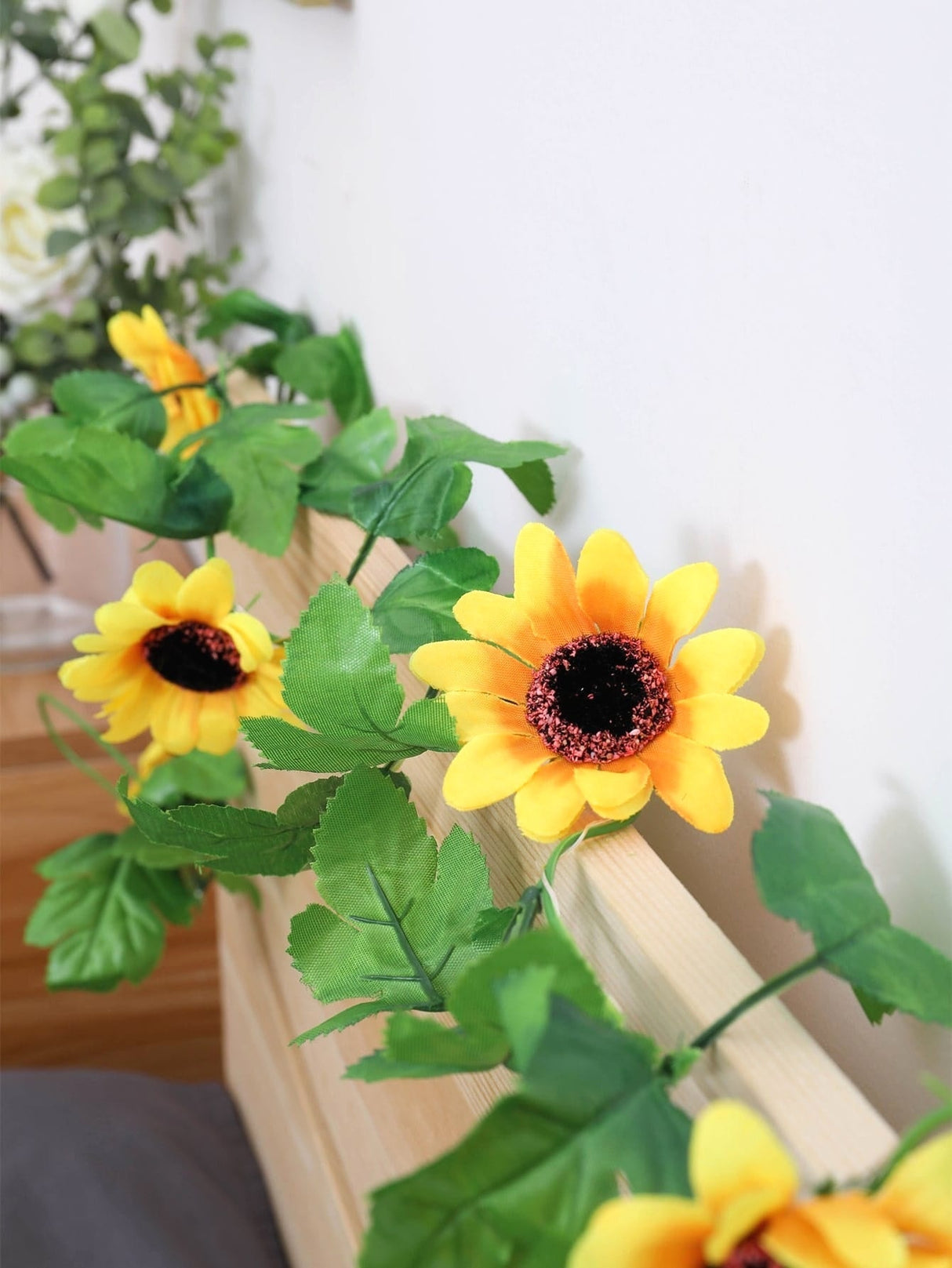 Artificial Sunflower String Light with 20pcs Bulb 1pc - Novelty Lighting