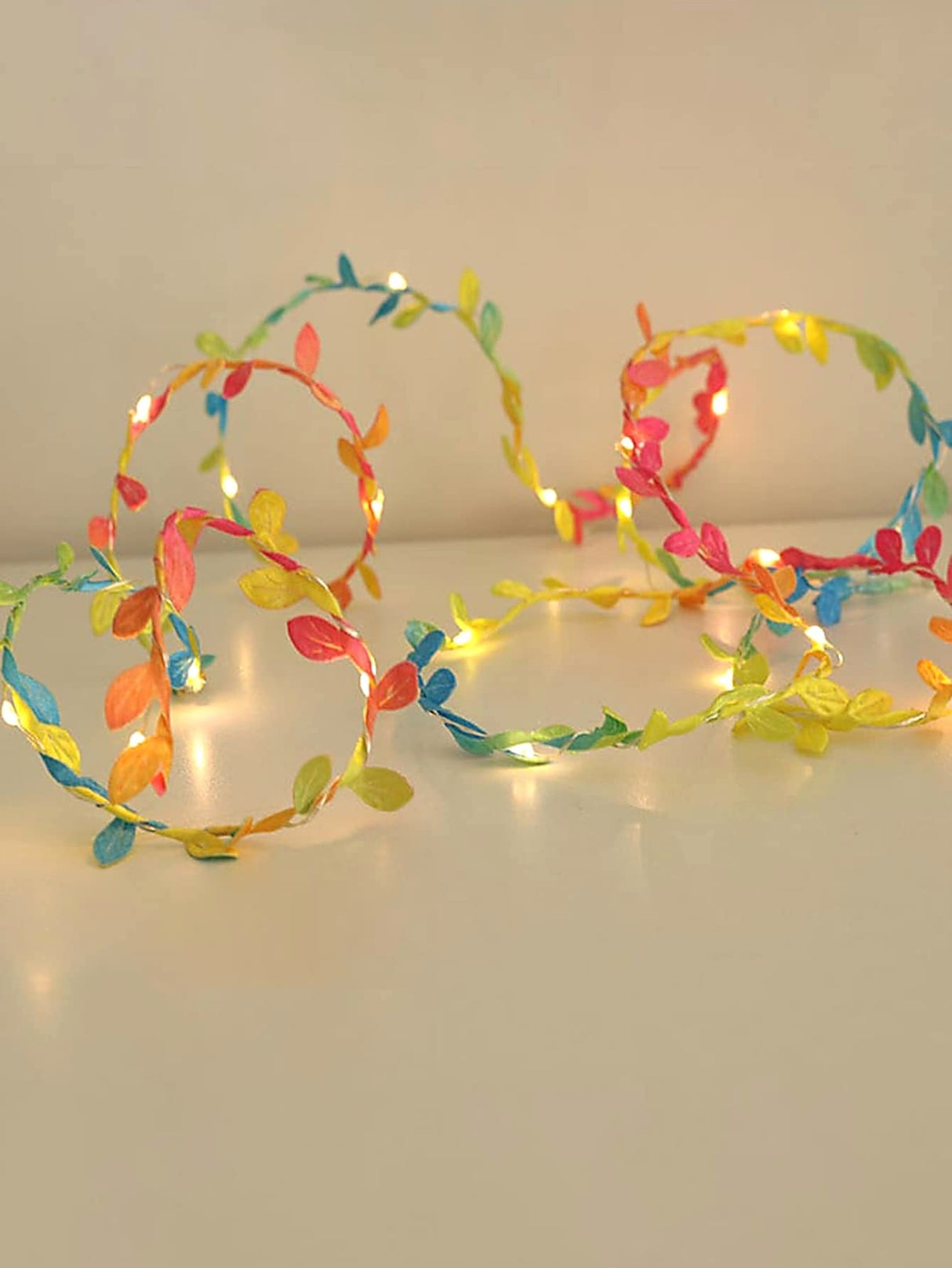 Artificial Leaf String Light with 20pcs Bulb 1pc - Novelty Lighting
