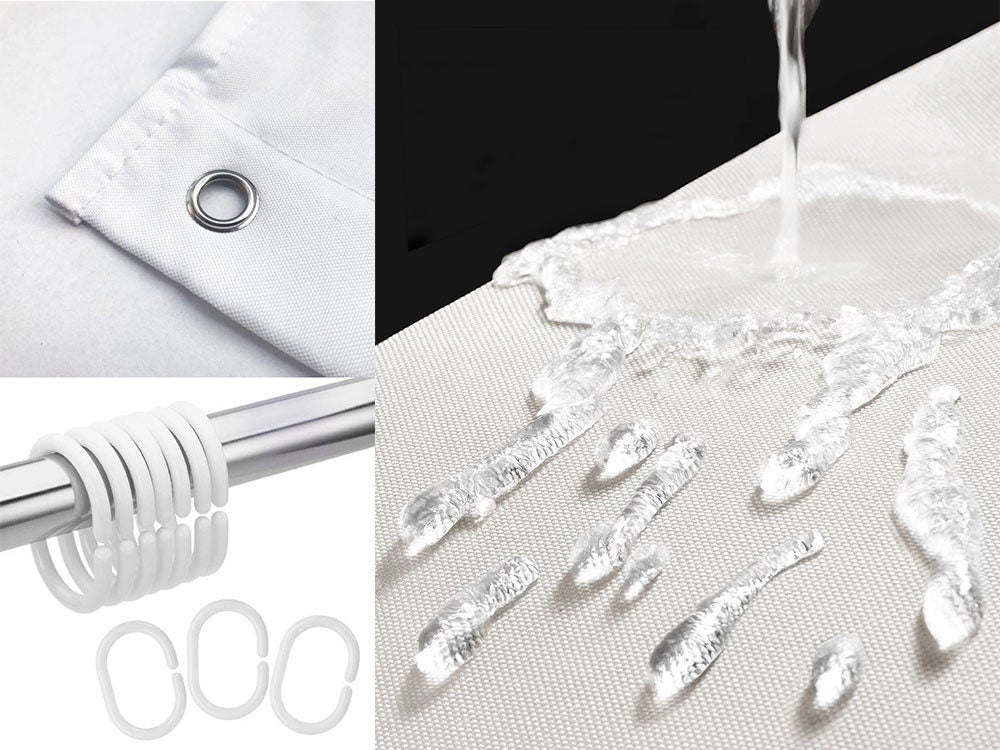 Abstract Pink&Orange Blocks Shower Curtains