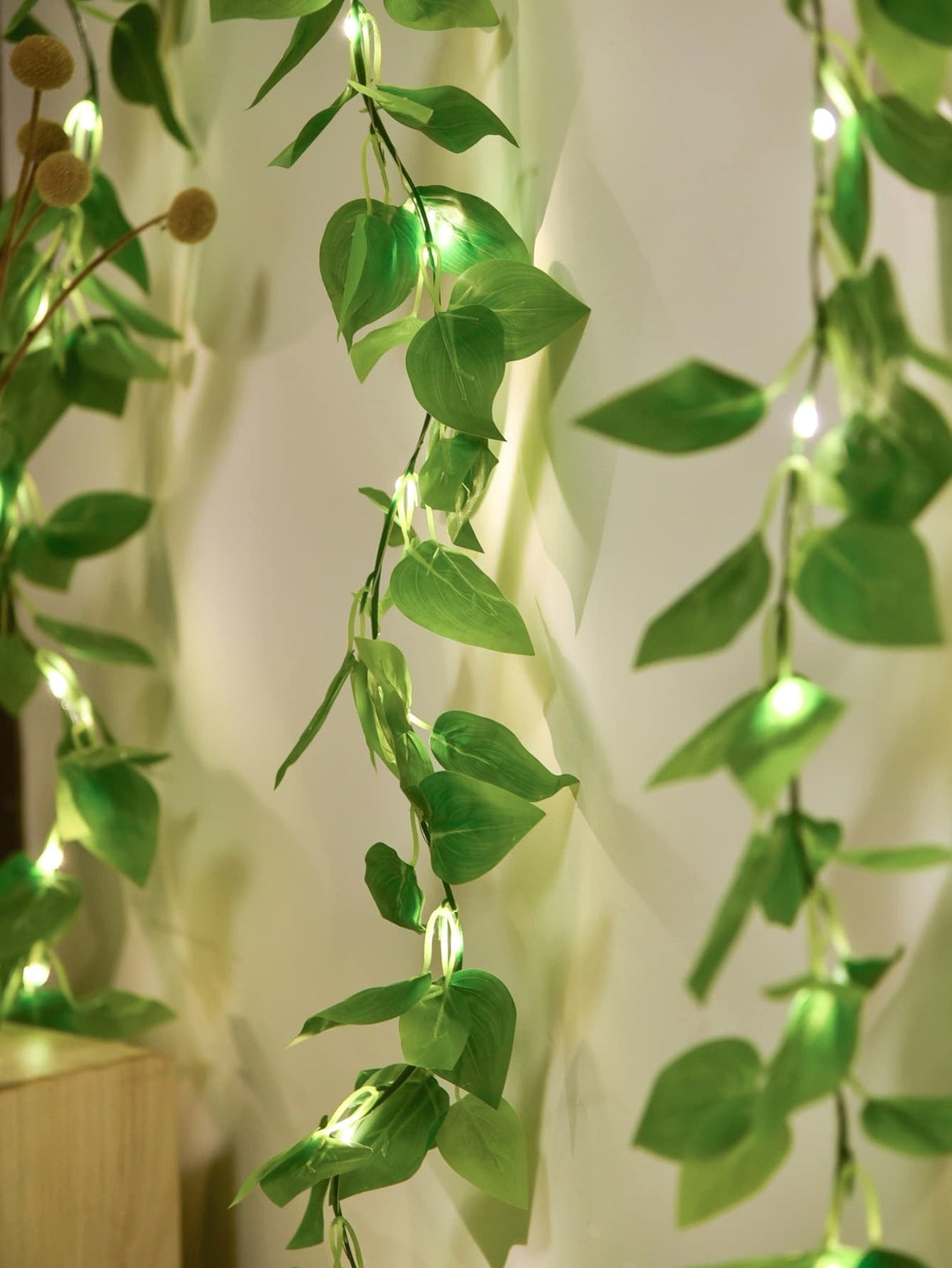Artificial Vine String Light with 20pcs Bulb 1pc - Novelty Lighting