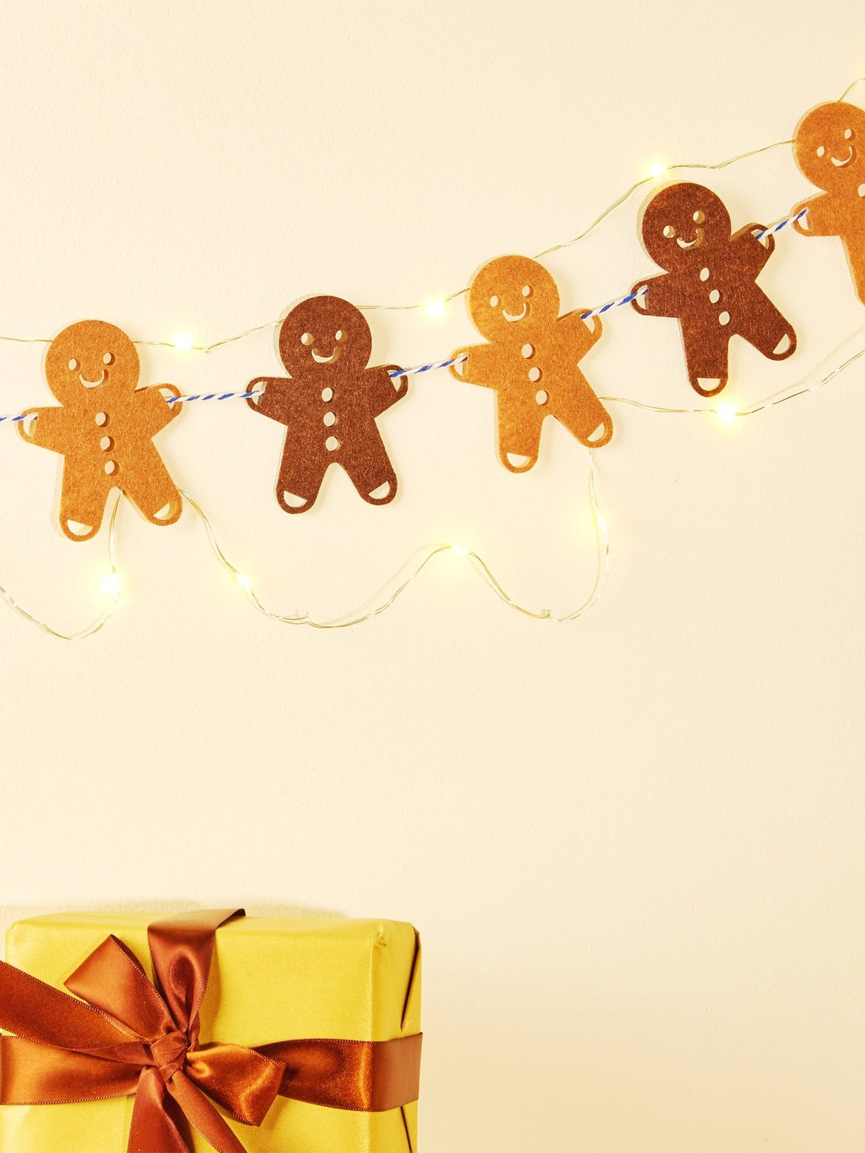 3m Christmas Gingerbread Garland String Light 1pc - Lighting & Lamp