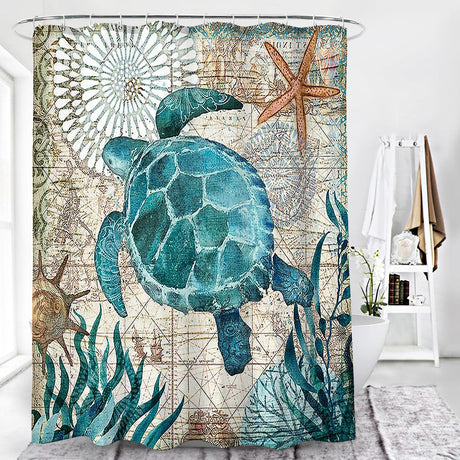 Sea Turtle Shower Curtain