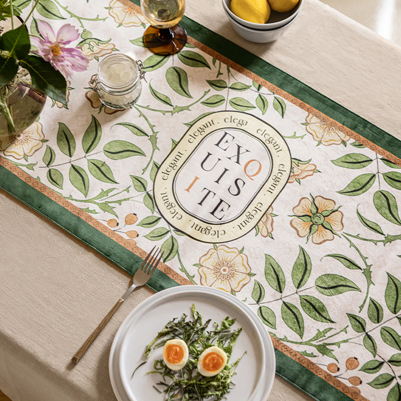 Haitangchun American living room dining table table flag cloth bed flag high-end light luxury high-end TV cabinet side cabinet long decorative cloth