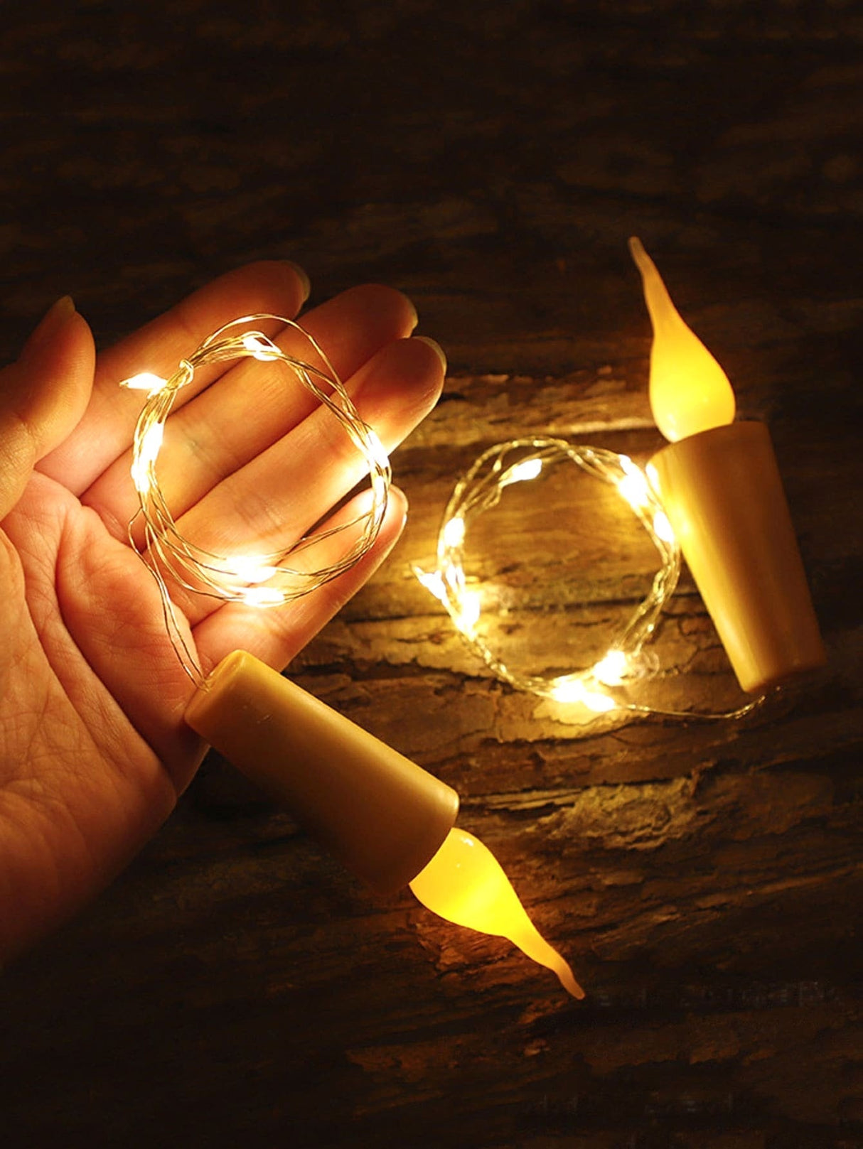 Candle Bottle String Light 1pc - Novelty Lighting