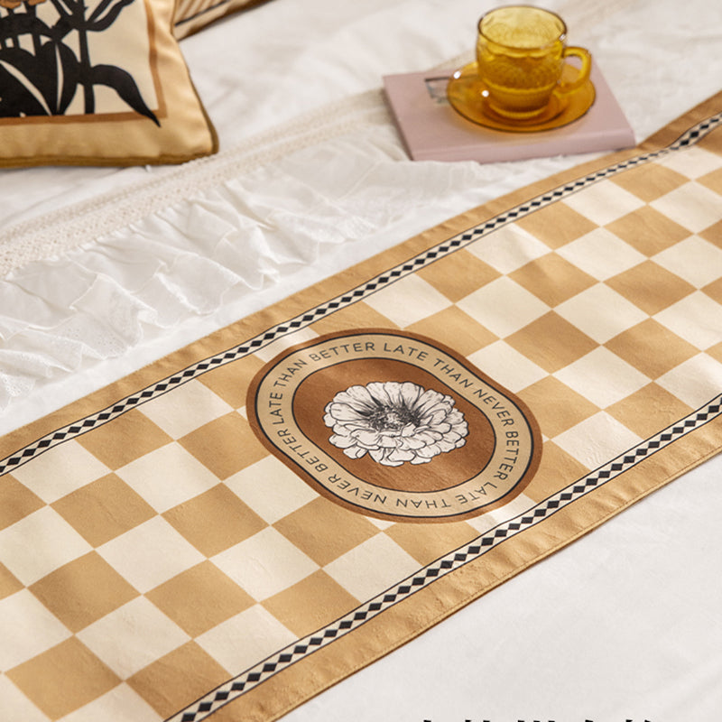 Rolla Holiday retro high-end table flag cloth velvet light luxury TV cabinet coffee table dining table decoration cloth bed end cover towel