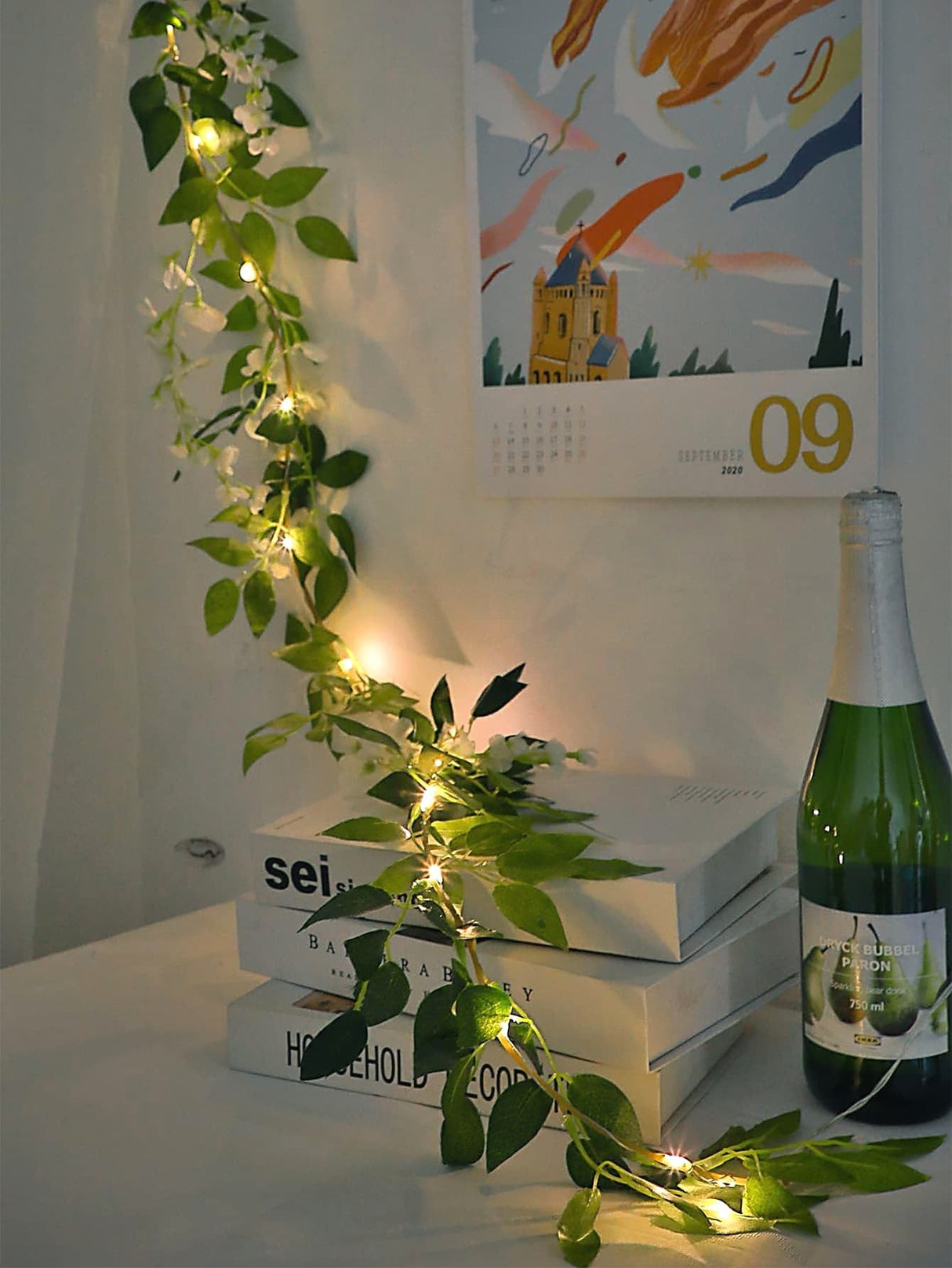 Artificial Flower Vine String Light with 20pcs Bulb 1pc - Novelty Lighting