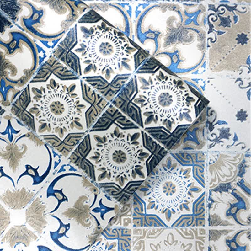Blue Pattern Peel & Stick Wallpaper (1 roll)