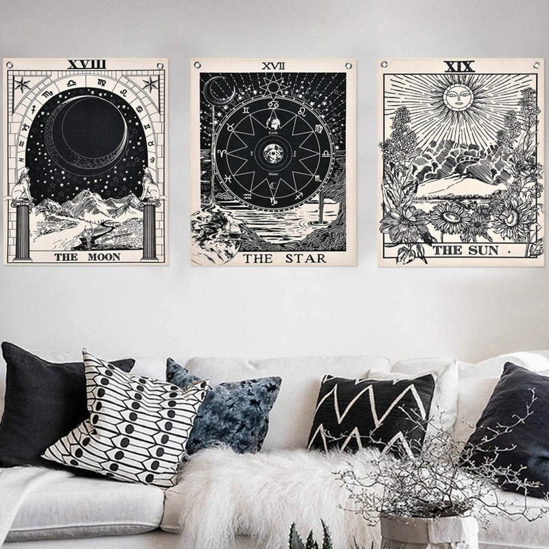 3pcs/set Goth Mandala Tapestry