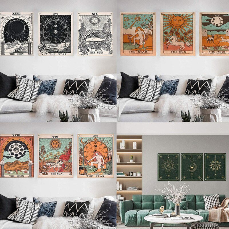 3pcs/set Goth Mandala Tapestry