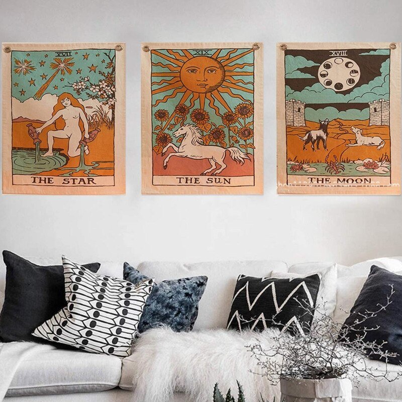 3pcs/set Goth Mandala Tapestry