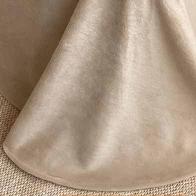Solid Color Poly Rabbit Wool Flannel Puffy Duvet Cover Bedding Set