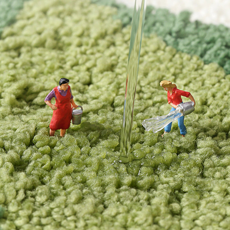 Patriotic Star Tufted Bath Mat – Red White Blue Rug for July 4th Decor