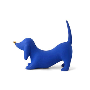 Blue Doberman Ceramic Sculpture