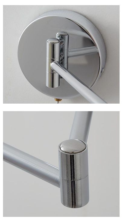 Cream Rocker Arm Wall Lamp