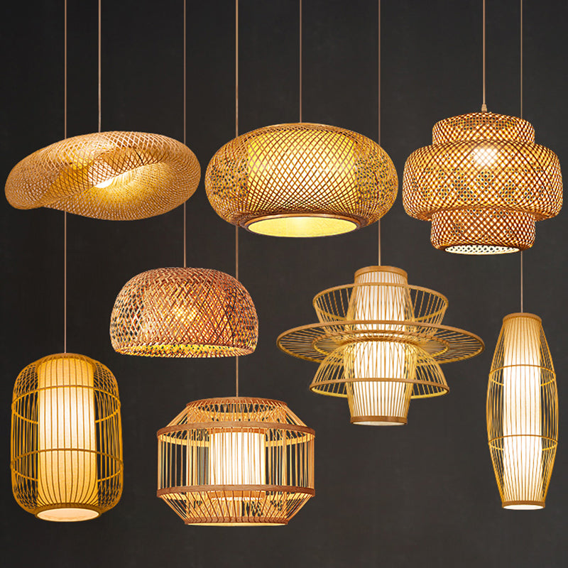 Feblilac Bamboo Pendant Light