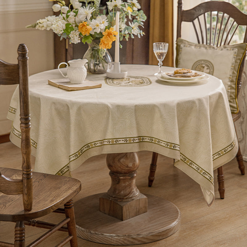Floating like a dream, retro American table cloth, light luxury, high-end tablecloth, TV cabinet, coffee table cloth, rectangular cover cloth Fresh and simple, the beauty of natural home
