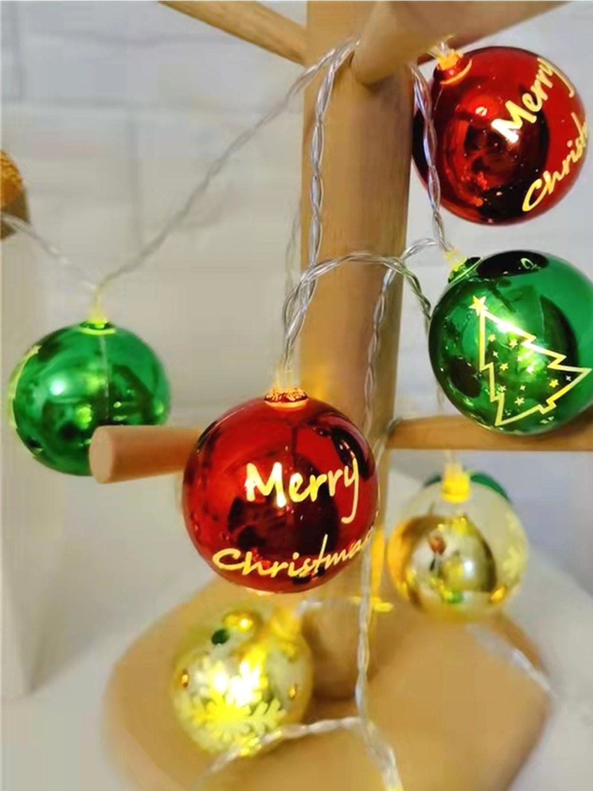 Christmas String Light with 10pcs Light Ball 1pc - Lighting & Lamp