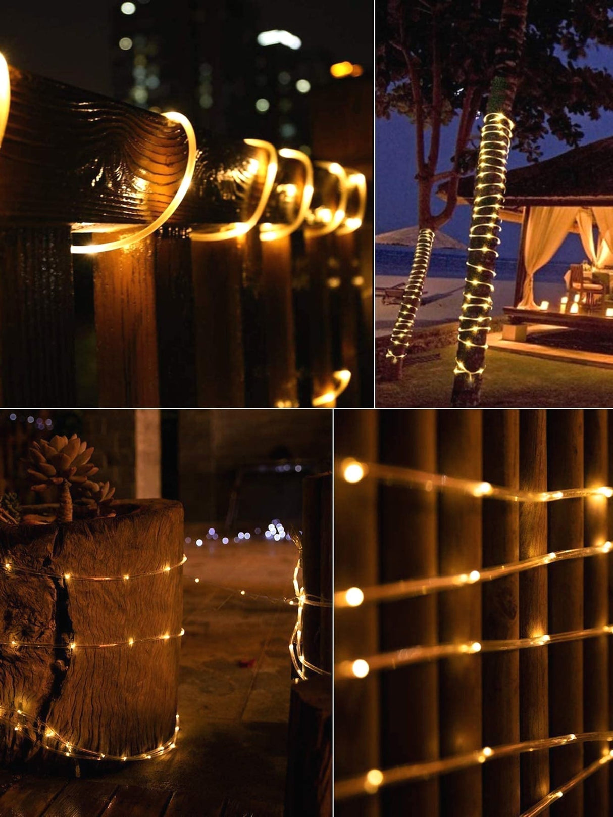 5m Waterproof String Lights with 8 Modes with 50pcs Bulb 1pc - Novelty Lighting