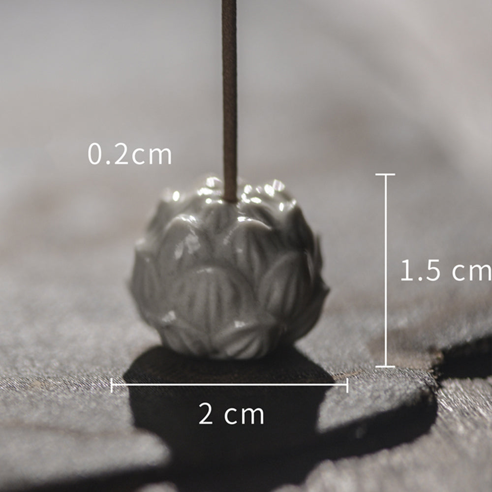 Ceramic Incense Burner, Art Lotus Design, Aromatherapy, Yoga Incense Burner, Small Incense seat