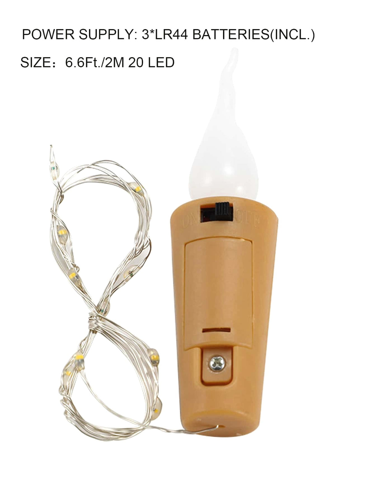 Candle Bottle String Light 1pc - Novelty Lighting