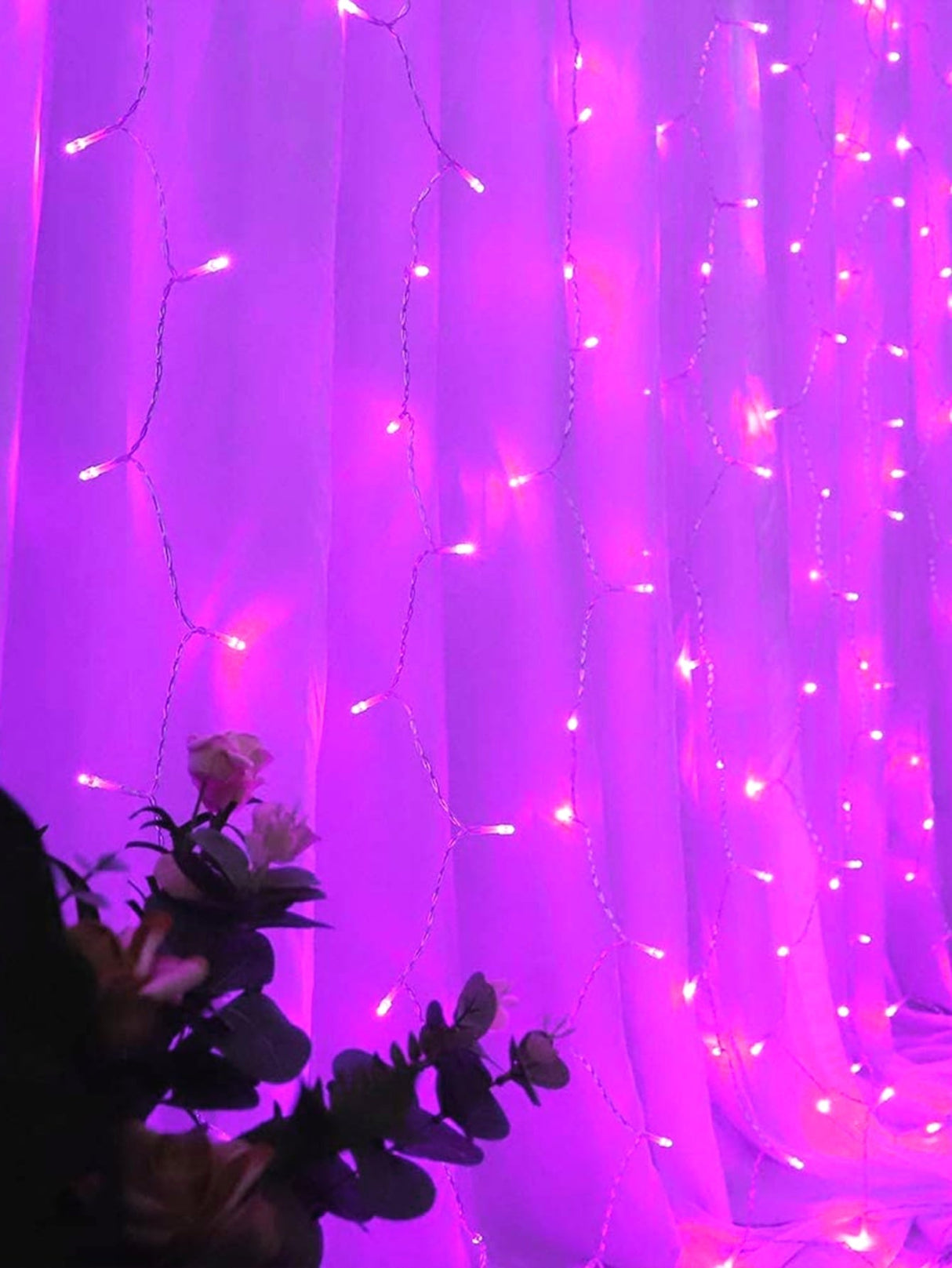 5m Curtain Decorative String Light with 50pcs Bulb 1pc - Novelty Lighting