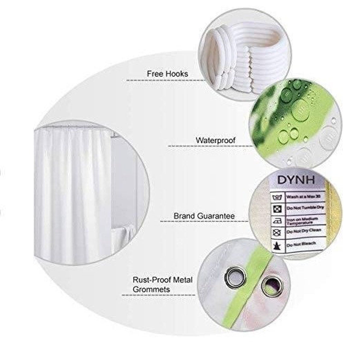 Cute Cow Shower Curtain