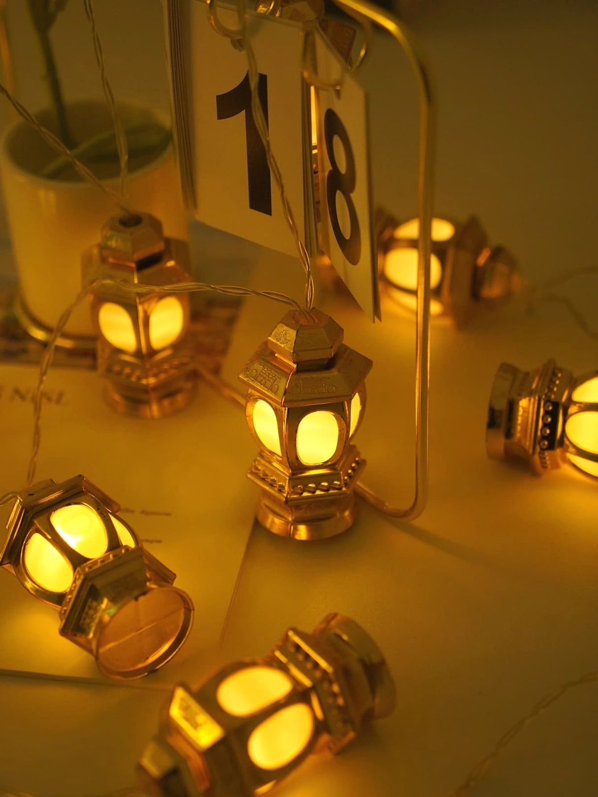 Ramadan String Light with 10pcs Tower Shaped Bulb 1pc - Novelty Lighting