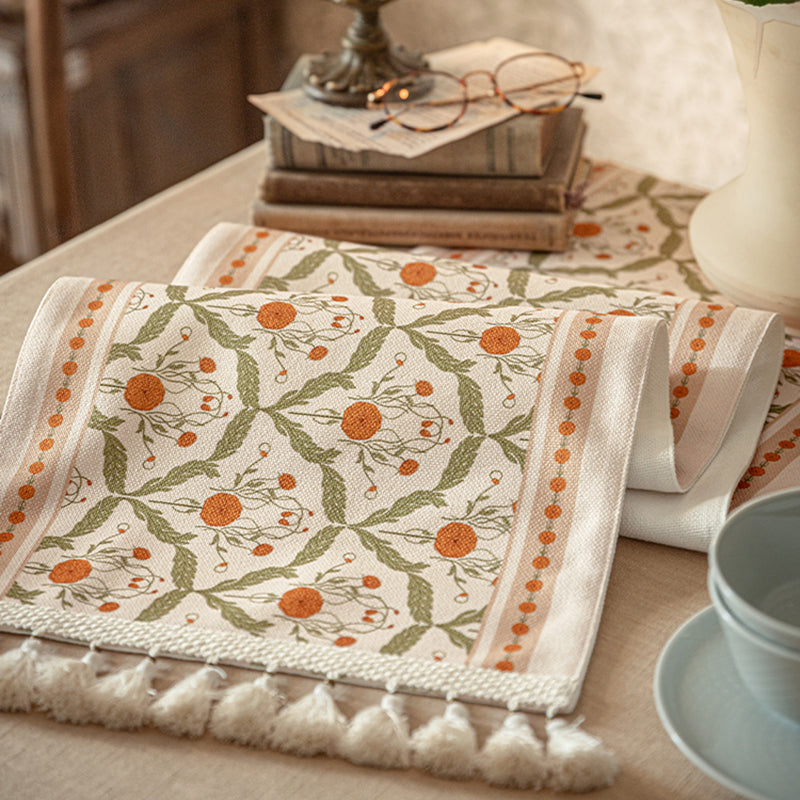 American retro table flag Japanese light luxury ins tablecloth Nordic Chinese coffee table side cabinet cloth cover towel Veligis Vintage printing, durable, long-term washing will not fade