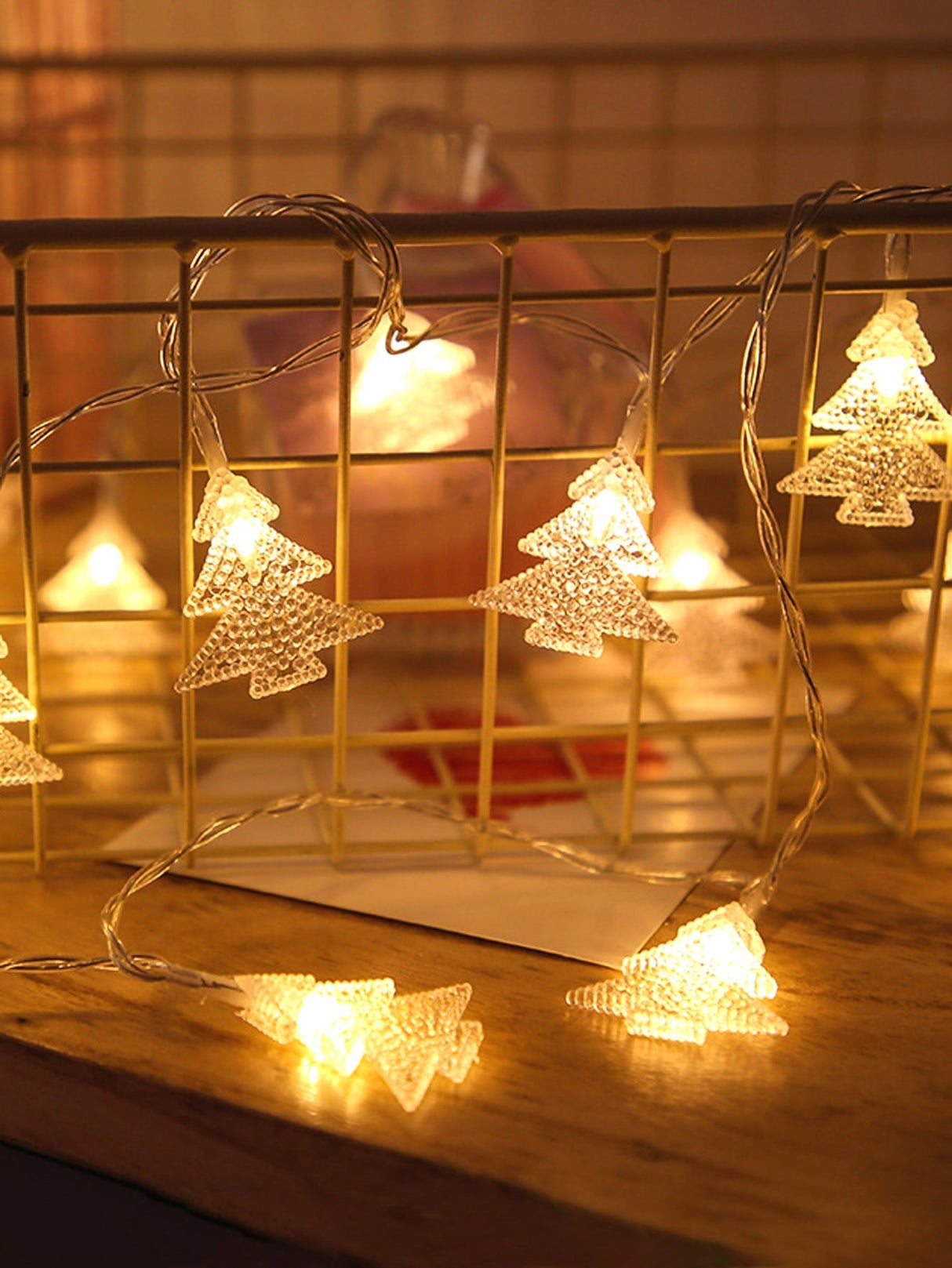 Christmas String Light with 20pcs Tree Shaped Bulb 1pc - Lighting & Lamp