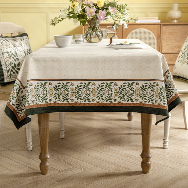 Haitangchun American high-end tablecloth pastoral light luxury living room coffee table tablecloth washing machine cover cloth dustproof tablecloth