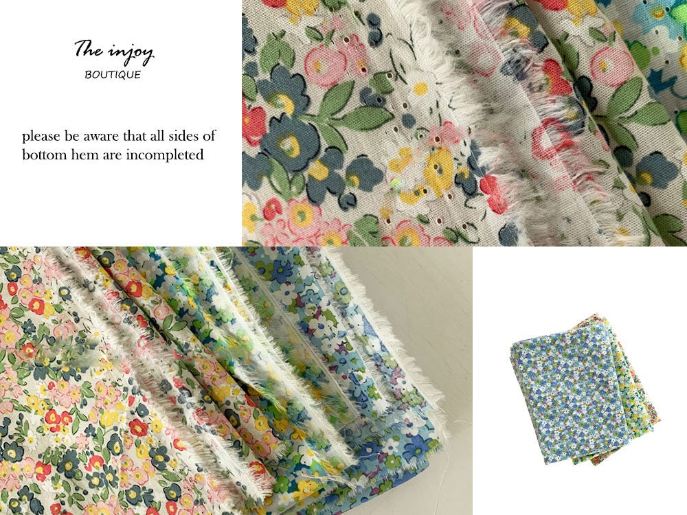 Green White Flower Pattern Tablecloth