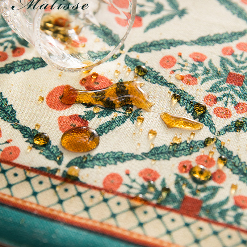 Matisse American pastoral linen light luxury table flag coffee table dining table TV cabinet tablecloth long strip cloth shoe cabinet cloth cover towel