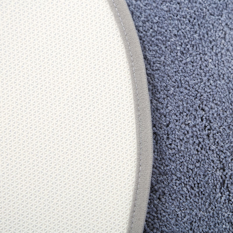 Feblilac Semicircle Solid Beige Tufted Bath Mat, Multiple Sized Soft Plush Water-Absorbent, Anti Slip Toilet Mat, Soft Thick Bathroom Carpet, Pure Bathroom Mats, Simple Best Bath Rugs, Hot Shower Mat Non Slip, Toilet Rug