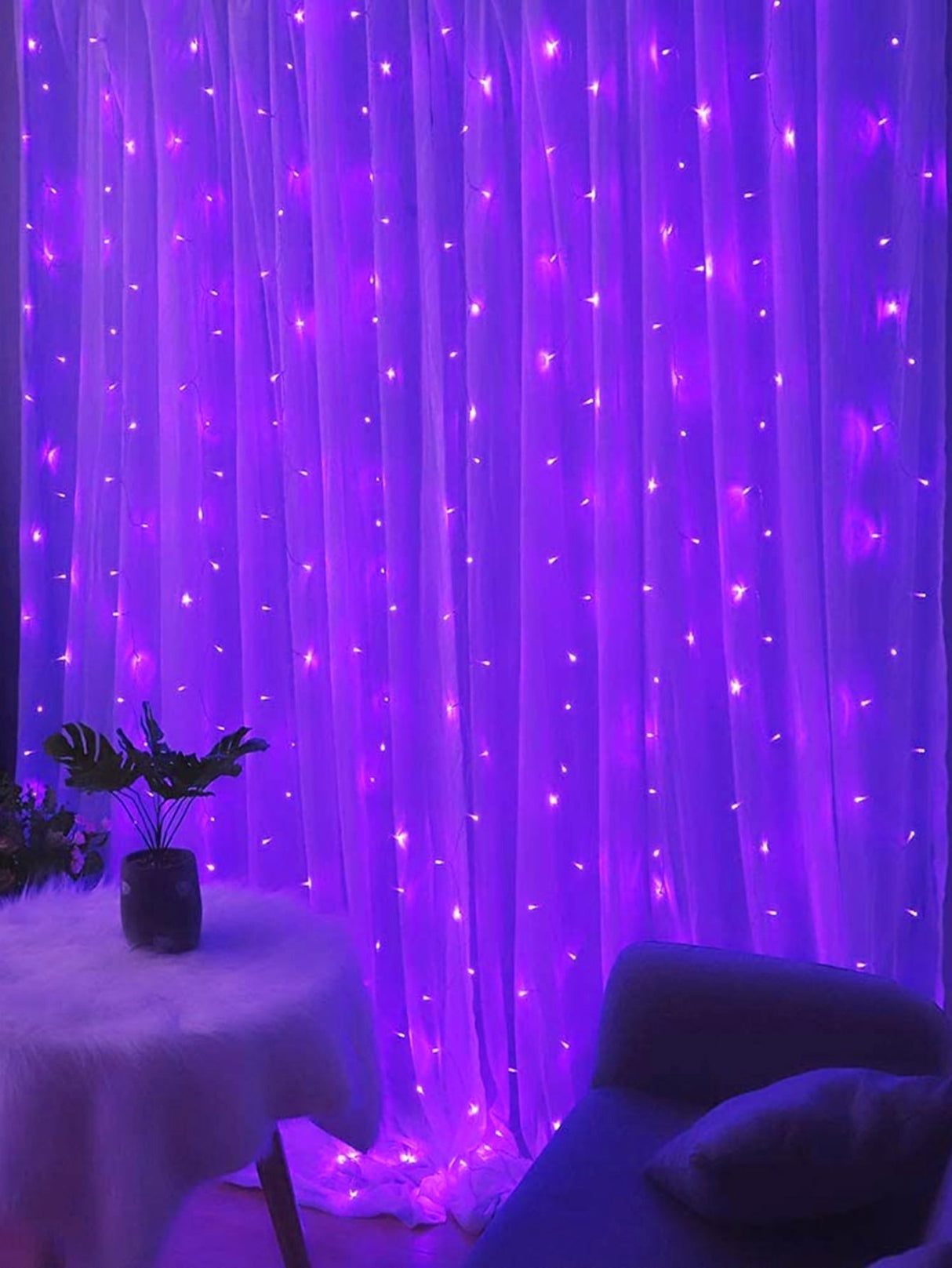 5m Curtain Decorative String Light with 50pcs Bulb 1pc - Novelty Lighting