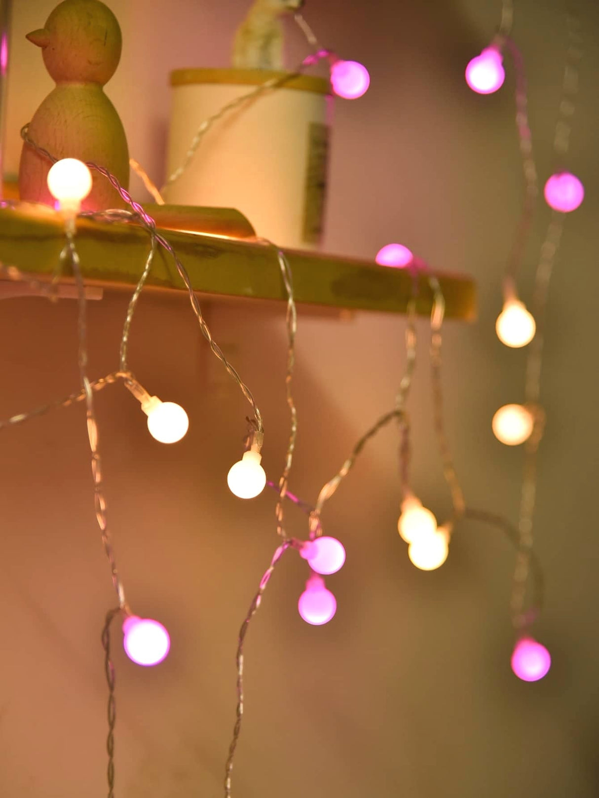 String Light with 10pcs Ball Shaped Bulb 1pc - Novelty Lighting