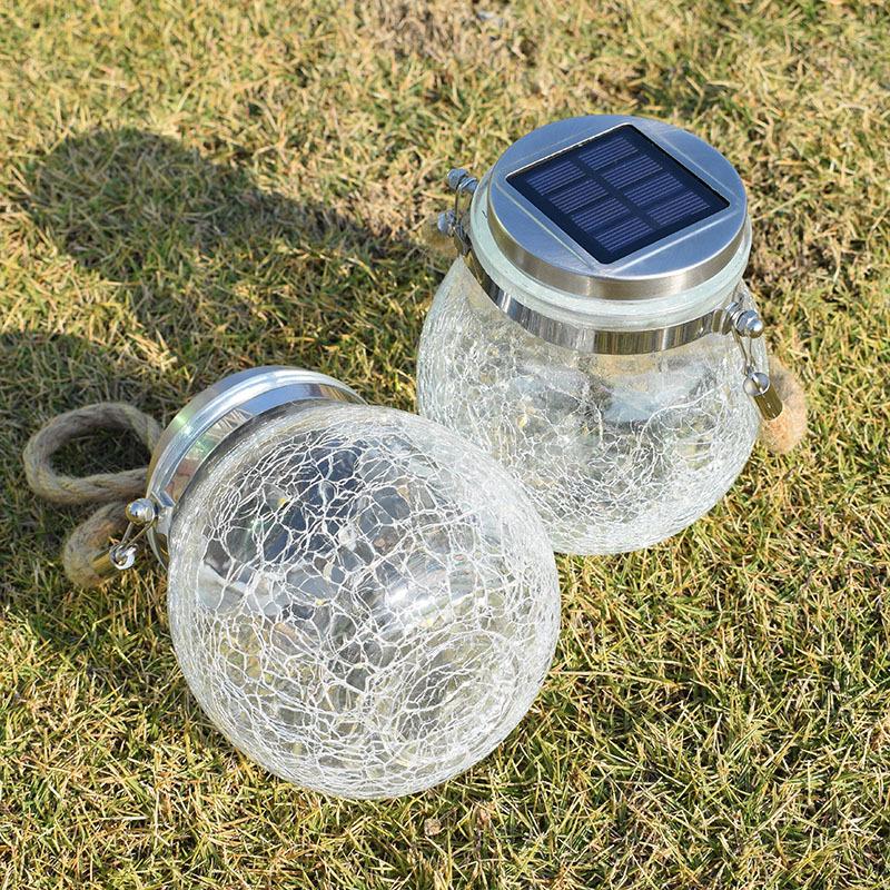 Solar Crack Glass Light
