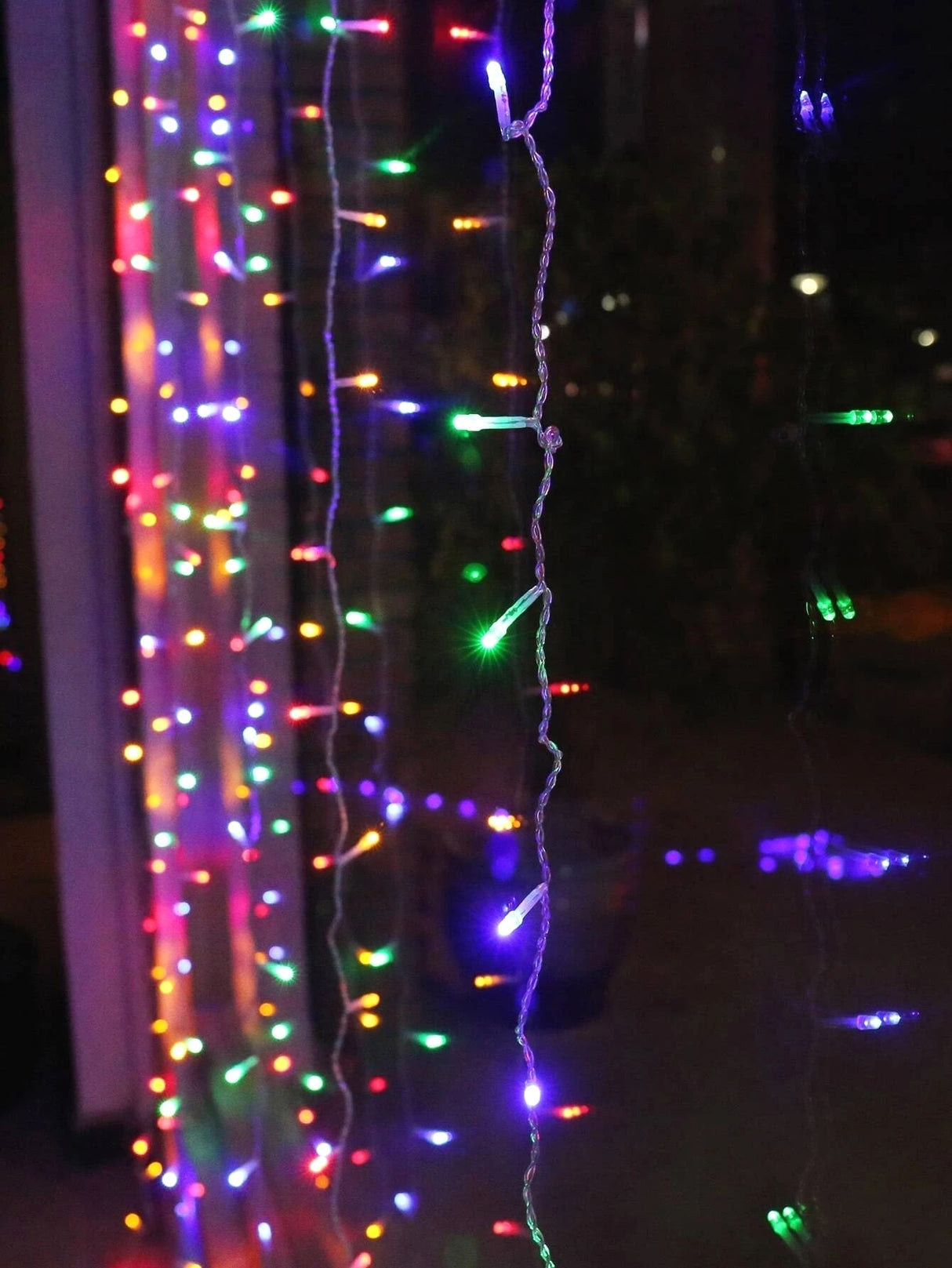 Decorative String Light with 50pcs Bulb Curtain - Novelty Lighting