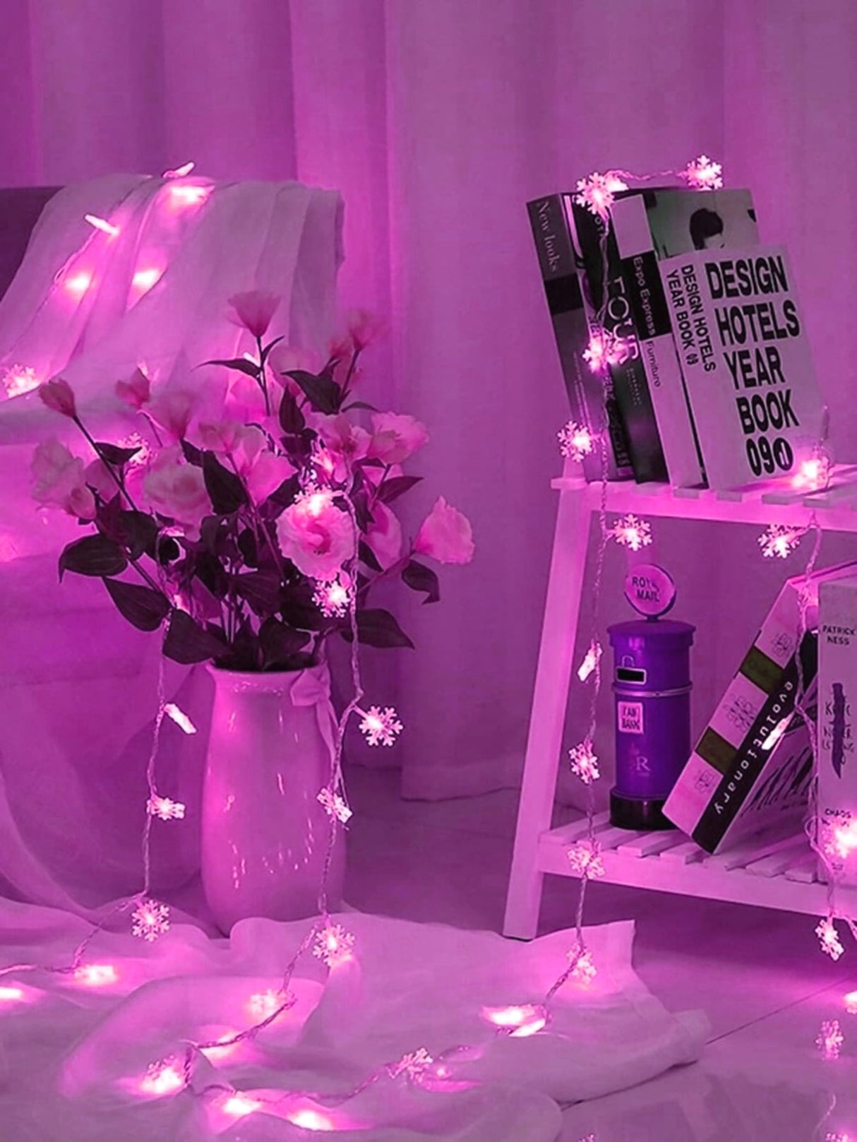 Christmas String Light with 20pcs Snowflake Bulb 1pc - Lighting & Lamp