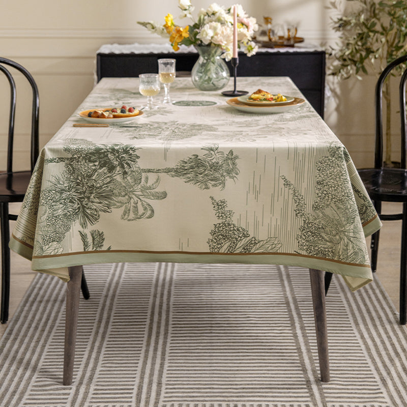 Sketch manor American French tablecloth light luxury retro decorative cloth dustproof cloth coffee table desk cover cloth high-end sense Medieval Jouy prints take you back to the 18th century