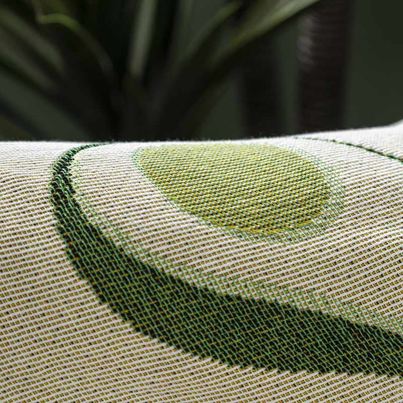 Avocado Print Blanket with Tassel