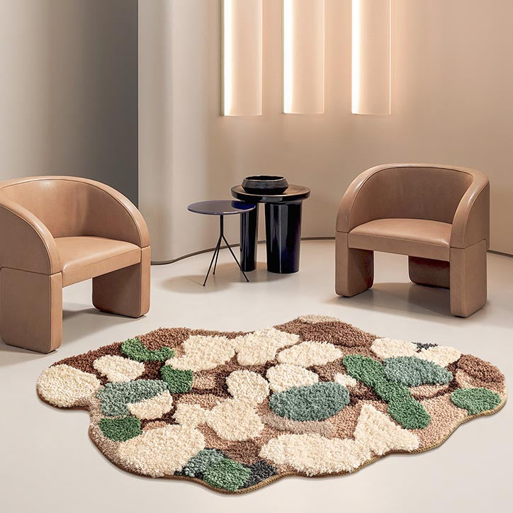 Feblilac 3D Magic Flower Garden Bath Mat, 60cmX90cm, Multiple Sized Green Moss Non Slip Bedroom Rug, Floral Living Room Rugs, Green Anti Slip Area Mats, Soft Thick Bedroom Carpet, Art Mats, Best Rugs, Hot Shower Mat Non Slip