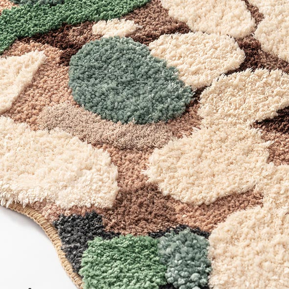 Feblilac 3D Magic Flower Garden Bath Mat, 60cmX90cm, Multiple Sized Green Moss Non Slip Bedroom Rug, Floral Living Room Rugs, Green Anti Slip Area Mats, Soft Thick Bedroom Carpet, Art Mats, Best Rugs, Hot Shower Mat Non Slip