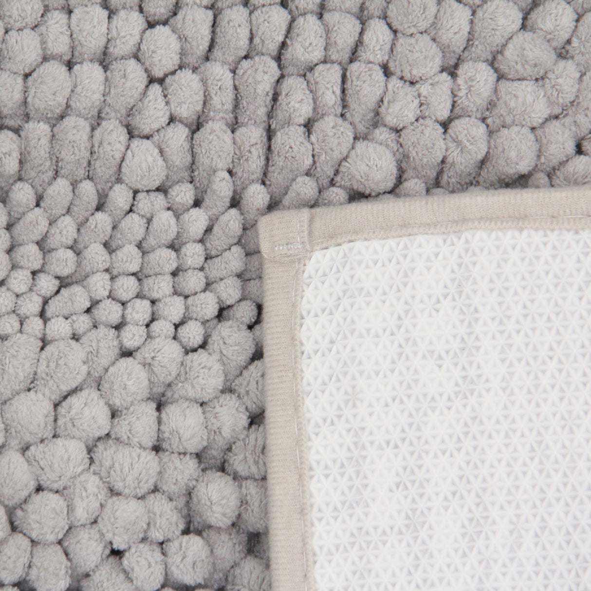 Chenille Soft Non-slip Water Absorbent and Quick Dry Plush Bath Mat Water Absorbent Shower Mat