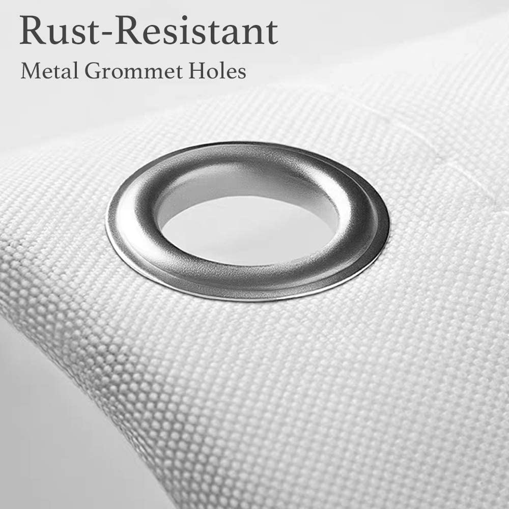 Feblilac Get Naked White Ground Shower Curtain with Hooks, Multiple Sized Blue Bathroom Curtains with Ring, Unique Bathroom décor, Quotation Shower Curtain, Customized Shower Curtains, Extra Long Shower Curtain